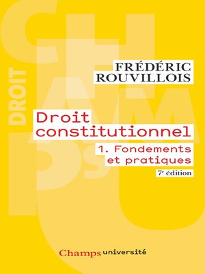 cover image of Droit constitutionnel (Tome 1)--Fondements et pratiques
